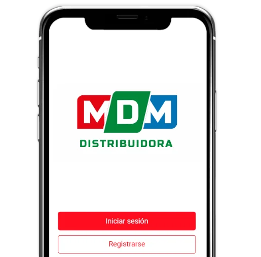 App de pedidos MDM Mayorista en el celular